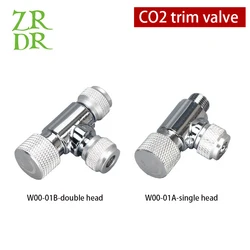 ZRDR high quality needle valve regulator suit 4*6mm co2 special tube for aquarium fish tank co2 systemCarbon dioxide fine-tuning