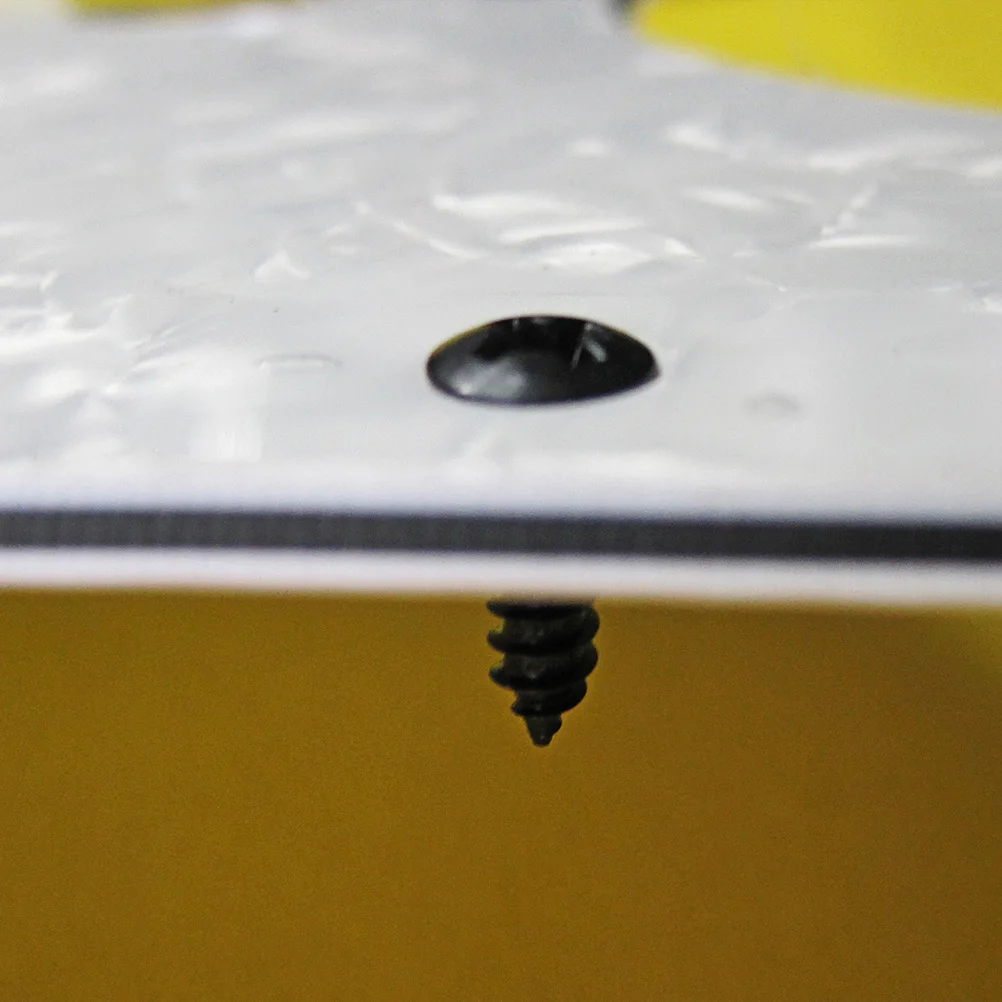 

100Pcs Electric Guitar Pickguard Screws for Bass Cover Plate Jack High Strength Metal Installation Black