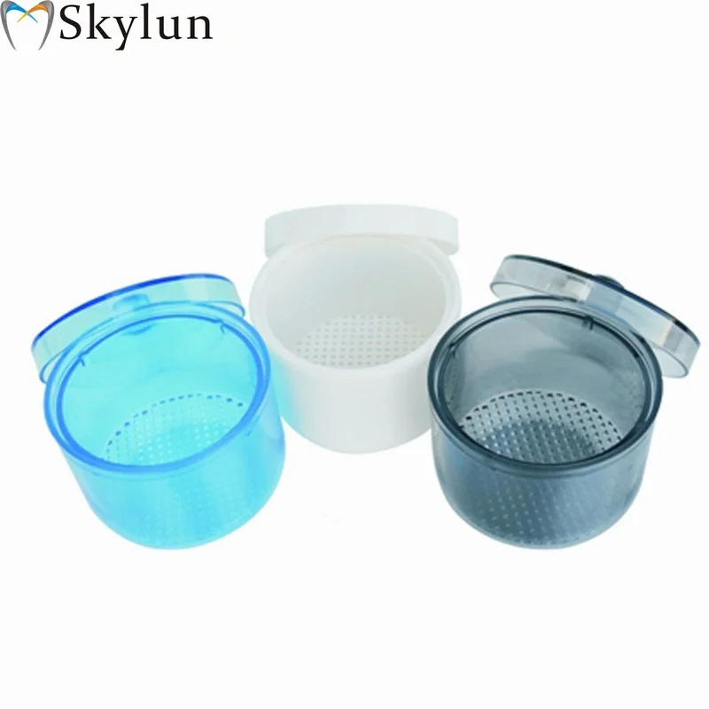 Dental Bur Sterilization Cup with Basket Full Autoclavable 4 Colors SL301 - Soak And Sterilize Box with Net for Dental Tools
