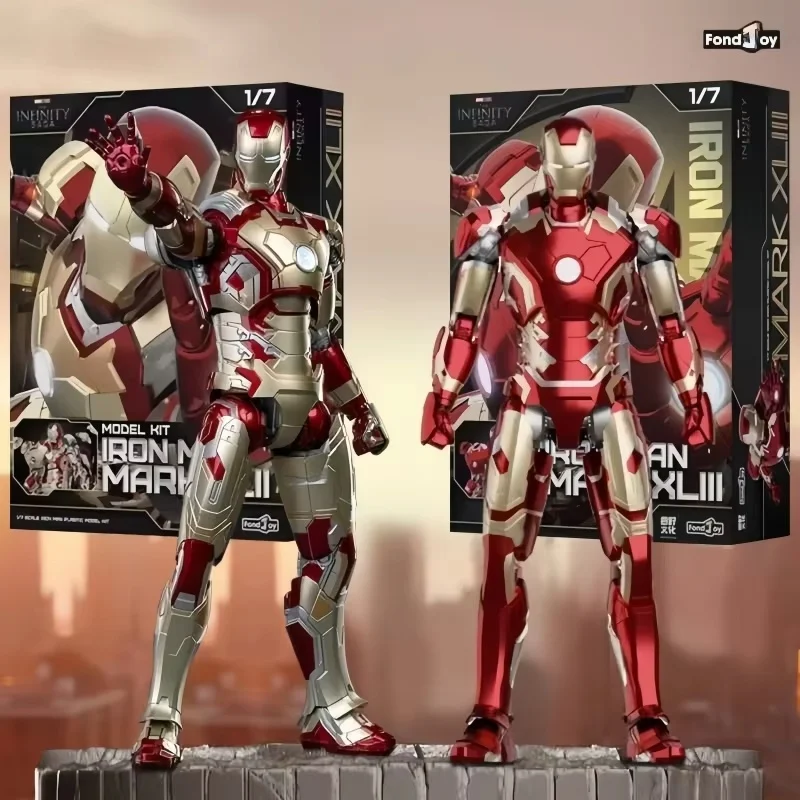 Fondjoy 1:7 Originale Iron Man Mk42 Mk43 Mk46mk5 Mk6 Mk7 Giocattolo Fai Da Te Action Figure Tony Stark Legend Collezione Anime Modello Per Bambini Regalo