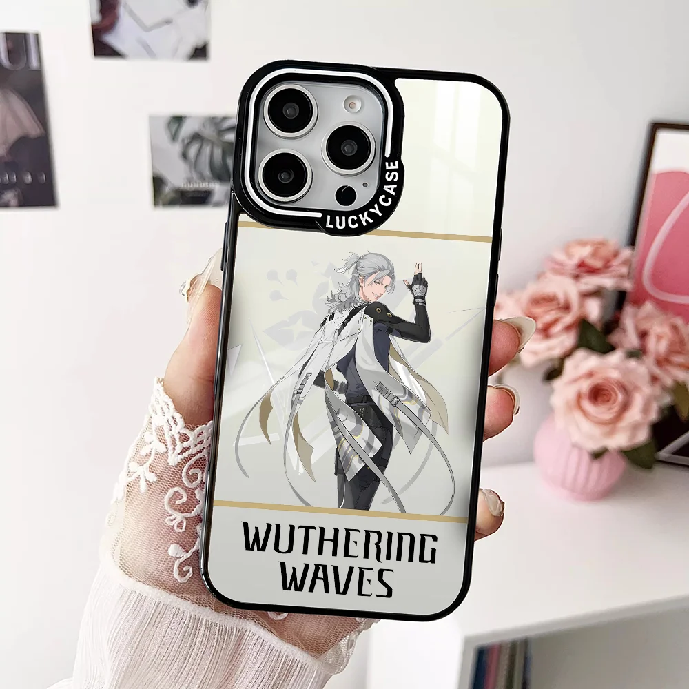 W-Wuthering W-Waves Aalto Phone Case For IPhone 16 15 14 13 Pro Max Transparency Shockproof Hard Funda