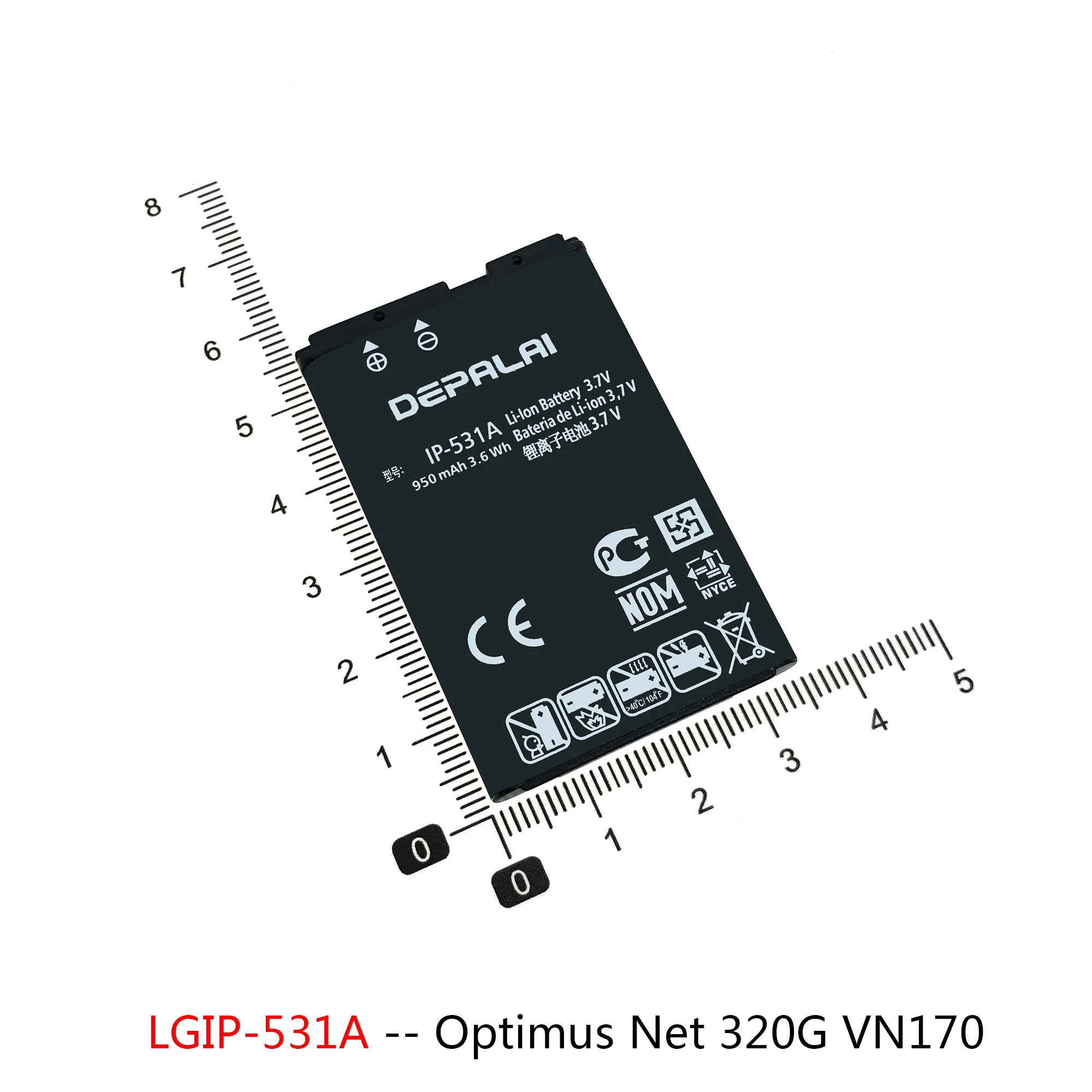 LGIP-400N LGIP-531A LGIP-550N Battery For LG Optimus VM670 690 P500 320G VN170 GB100 101 KV700 S310 GD510 phone Batteries