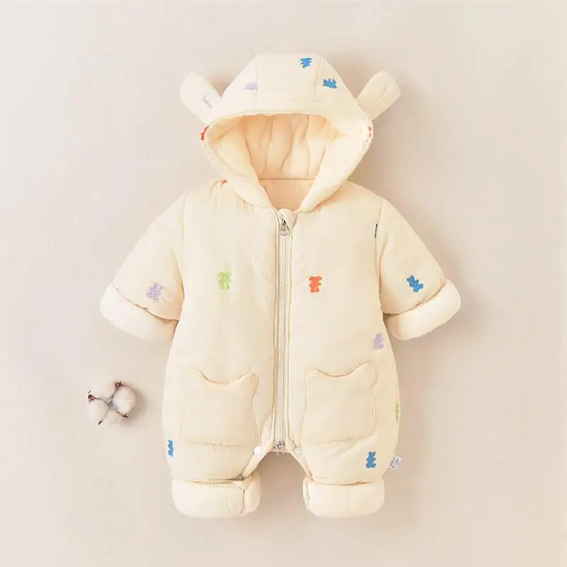 

Kawaii повседневное пальто, топы, модная детская одежда, зимний толстый флисовый детский комбинезон, хлопковая одежда для мальчиков и девочек, теплая верхняя одежда