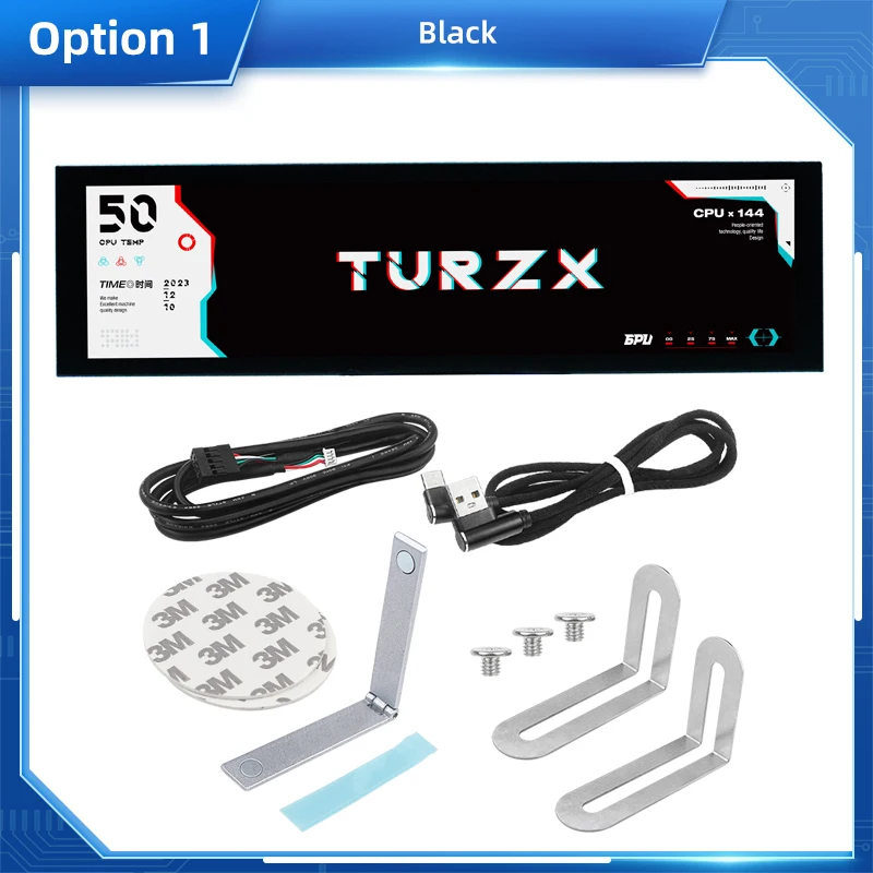 Écran Secondaire USB-C 8 Pouces Pour PC - Sans AIDA64 + Carte TF 32Go Offerte