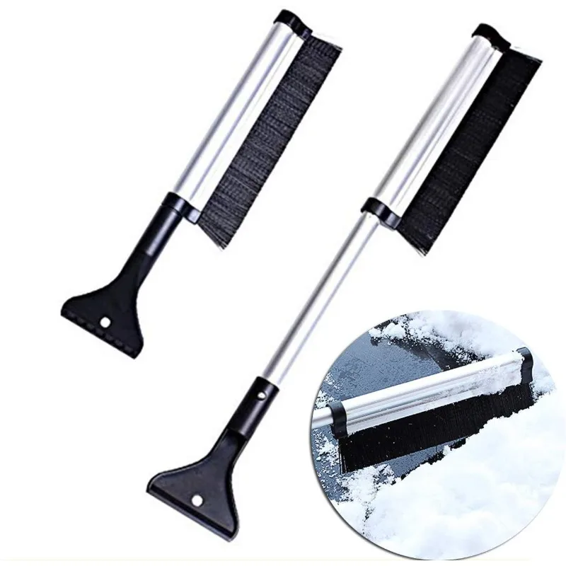

Portable Car Snow Shovel - Extendable Aluminum Alloy Ice Scraper, Multi-Purpose Winter Snow Brush & Cleaner for Vehicle Windshie