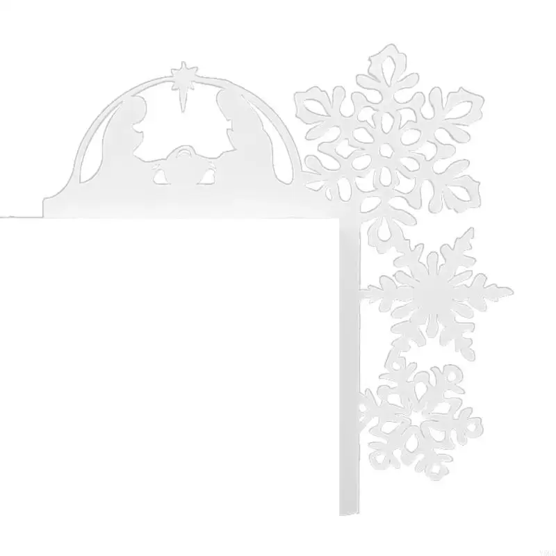 Y5GD Upgrades Metall Christmas Door Corner Decors mit einzigartigen Designs Langer SERVE