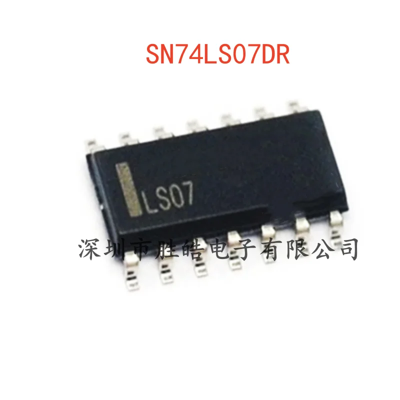 

(10PCS) NEW SN74LS07DR 74LS07DR Open Collector High-Voltage Output Hex Buffer SOIC-14 SN74LS07 Integrated Circuit