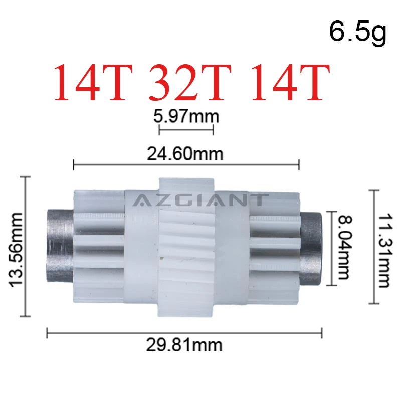 AZGIANT for Hyundai i20 MK2/Kia Kona/Geely Jiaji MAPLE 80V Car Rearview Electric Reversing Fold Motor Repair Accessoires Cog 1pc