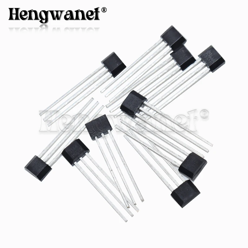 10 peças Sensor de Efeito Hall SS41F A3144 SS49E 44E TO-92, Sensor de Elemento Hall para Motor com 3 Pinos para Arduino
