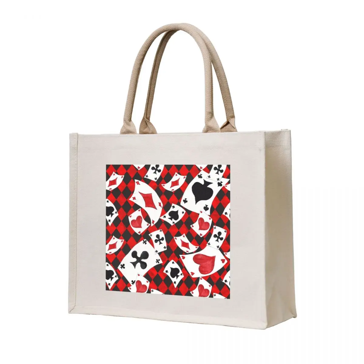 

Playing Cards Pattern Tote Bag tote bag canvas shopper bag women canvas canvas tote