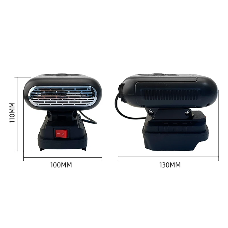 For Makita 21V Battery Car Heater CarHeating Fan Windshield Automatic Defogging Defroster Defrost Portable Heater Fast Heating