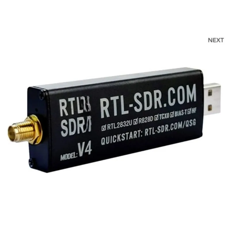 

RTL-SDR V4 R828D RTL2832U 1PPM Original Software Radio Receiver SDR