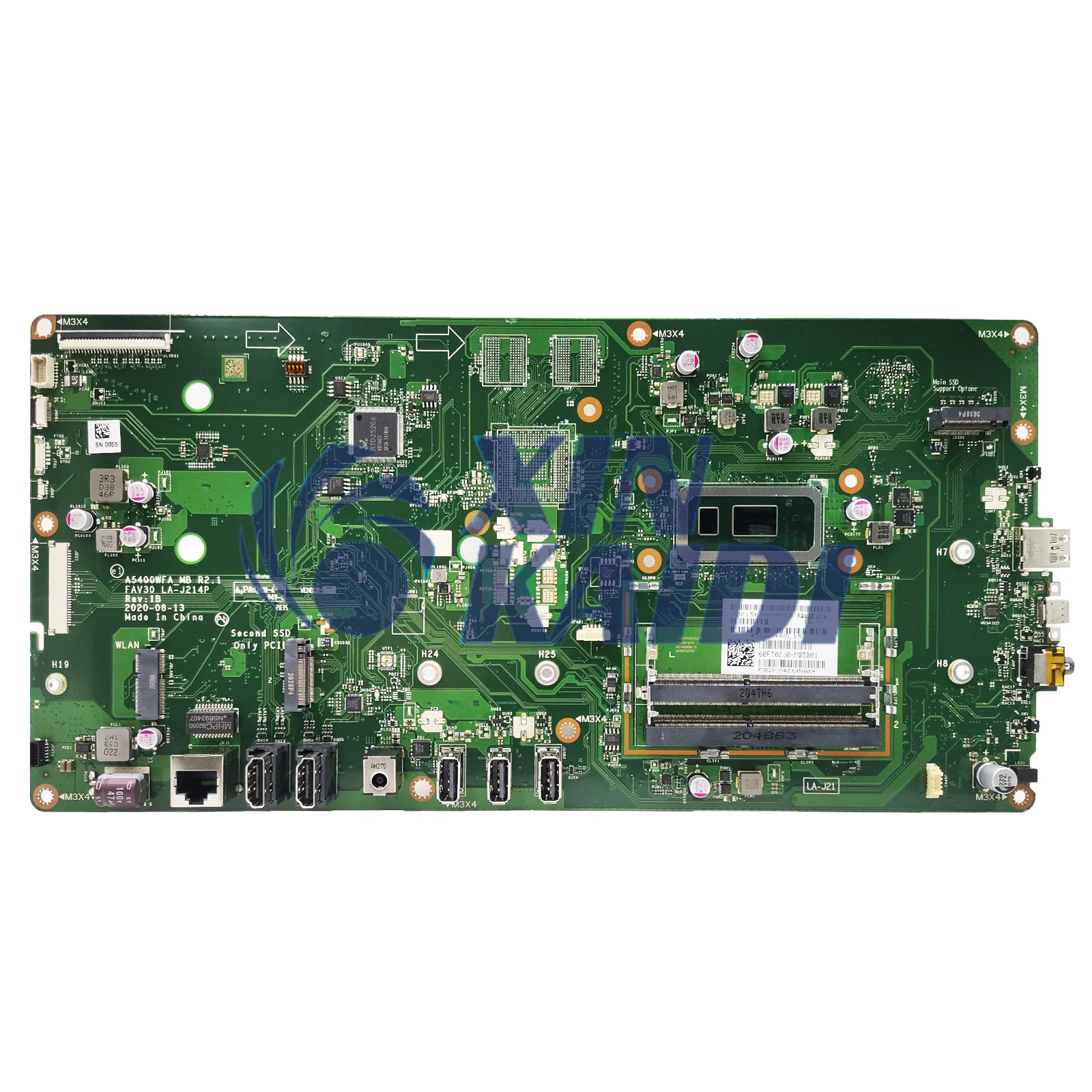 Notebook Mainboard For ASUS Zen AiO 24 A5400 A5400WFA LA-J214 Laptop Motherboard With i5-10210U CPU i7-10510U CPU Systemboard