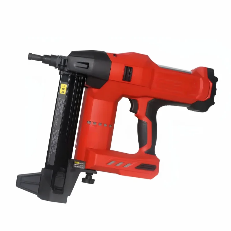 Heavy Duty Cordless Gas Nail Shooting Gun Large Capacity Magazine Lithium Battery Rechargeable Wall Concrete Steel Nail Gun