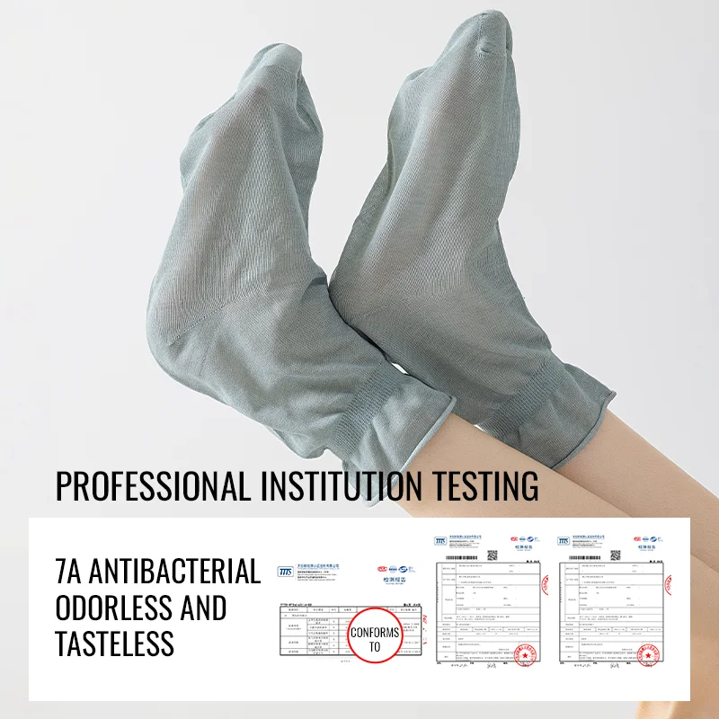 Kaos Kaki MiiOW Mugwort Alami untuk Tidur, Ukuran Besar, Longgar, Bahan Katun Lembut, Kaos Kaki Tidur untuk Ibu Hamil, Hadiah untuk Orang Tua