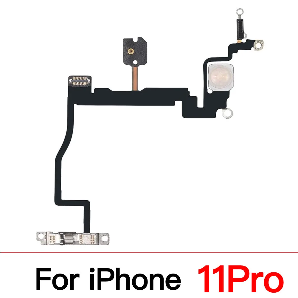 بديل لزر الطاقة والمستوى لهاتف iPhone 11 Pro Max مع كابل مرن بمفتاح صامت