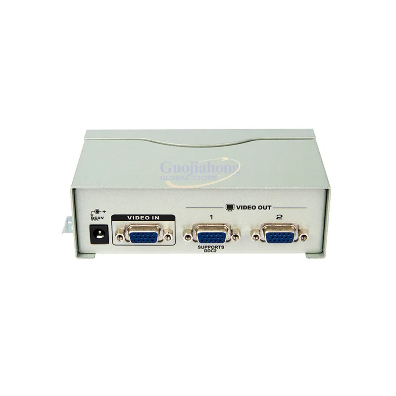 2 port VGA splitter VGA splitter 1 point 2 computer TV  broadcast high-resolution video synchronization