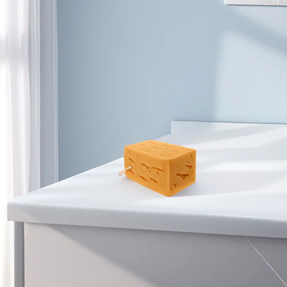 

2 Pcs Car Wash Sponge Sponges Clean Non Scratch Bulk Cleaning Yellow Interior Scrubbing