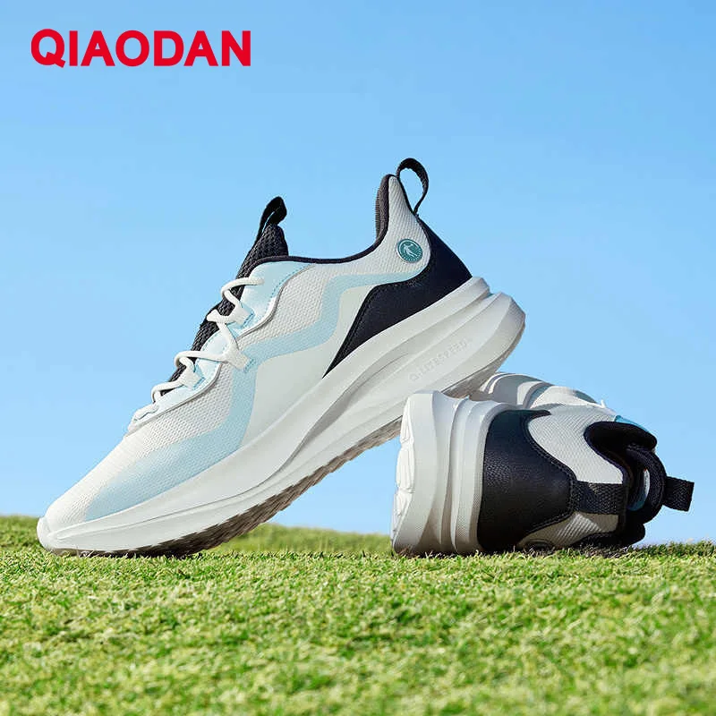 QIAODAN Men Running Shoes Athletic Breathable Comfortable Lightweight Shoes Daily Hiking Non-Slip Jogging Sneakers QXB023252291R