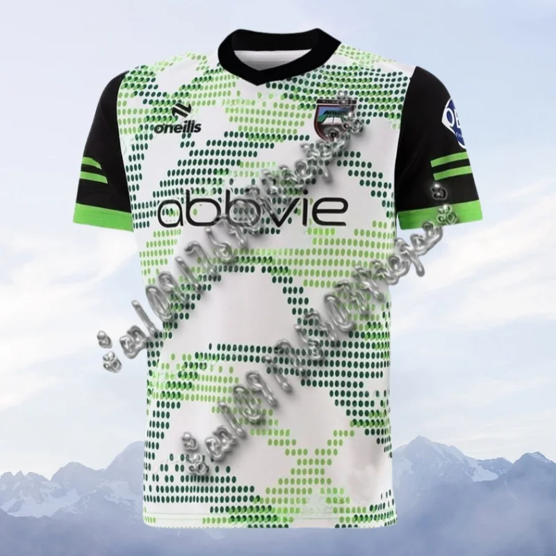 

2025 Top Men's New beach T-shirt Sligo Gaelic Football Association (GAA) Training Top V-neck Loose Quick Drying ShirtSports