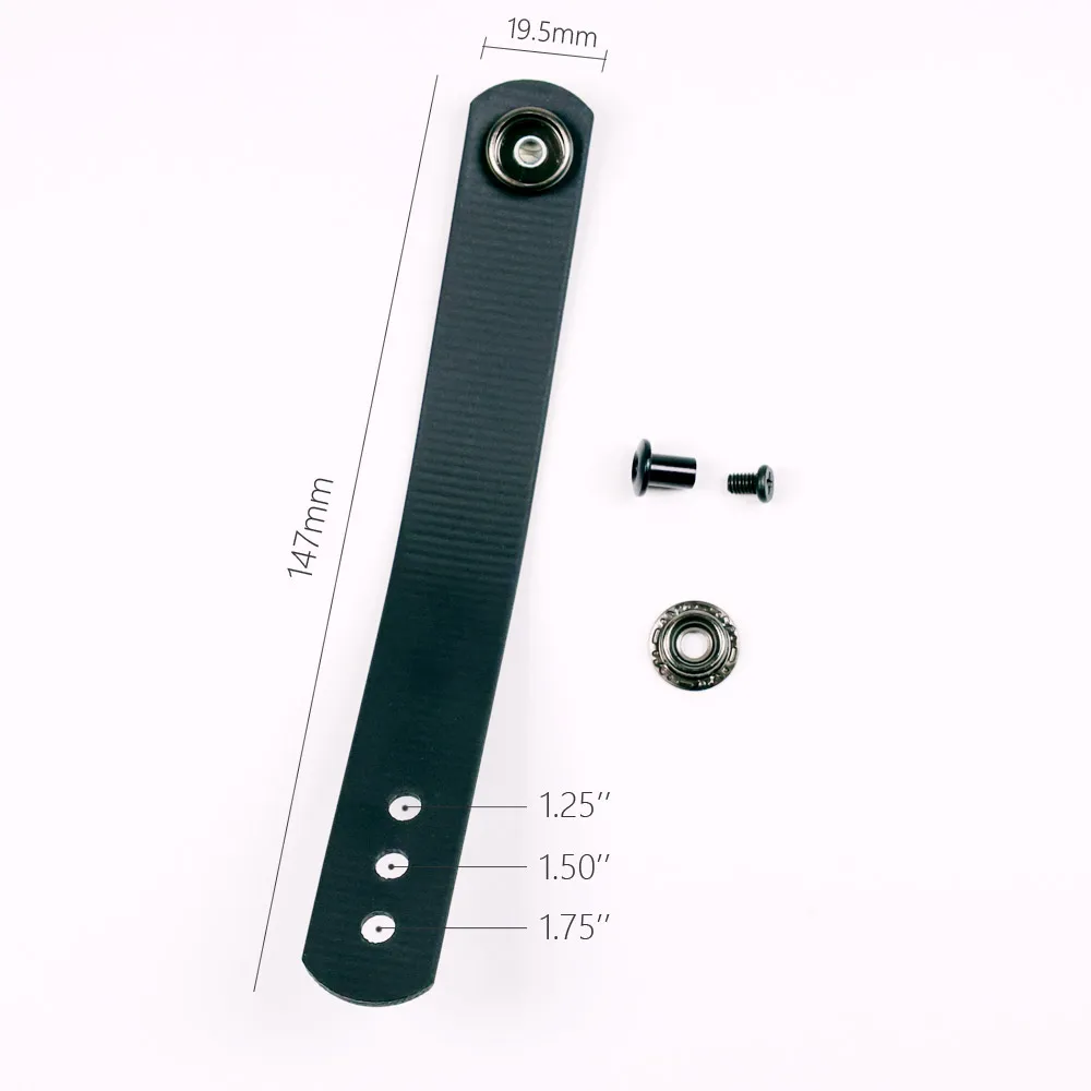 Imagem -02 - Iwb Cinto Macio Loops Preto Tático Cinta de Náilon Emborrachado Coldre Clipe Trabalho com 1.25 1.5 1.75 Cintos com Kit de Ferragens