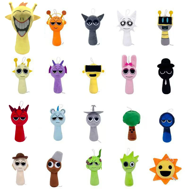 Pop Cartoon Sprunki Plush Toys Rhythm Box Plush Toys Furniture Decoration Doll Doll Game Peripheral Plush Toy Gifts