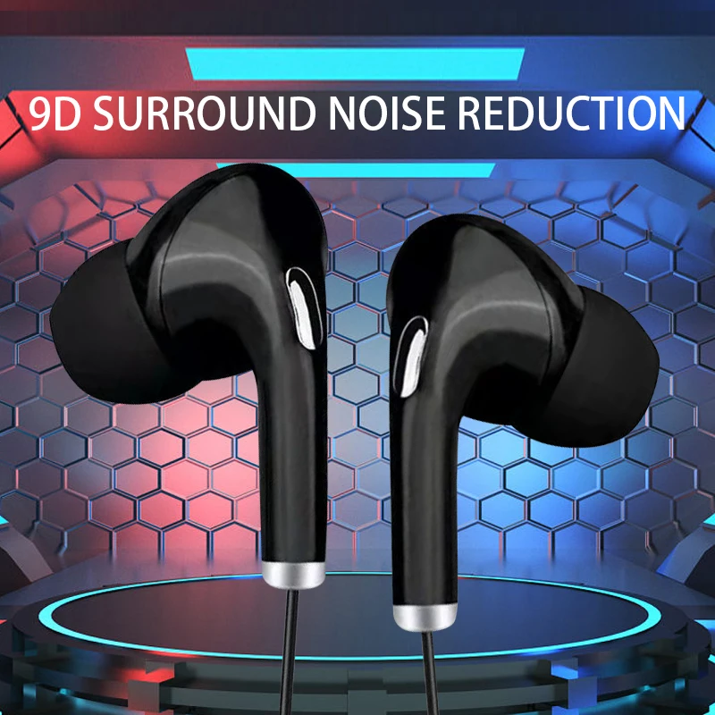 العالمي سماعة 3.5 مللي متر جاك سماعات أذن سلكية مع ميكروفون HiFi سماعات أذن استريو سماعات رياضية لشاومي سامسونج Redmi POCO