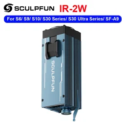 Sculpfun 2W Infrared Laser Module 1064nm IR-2 0.03mm Ultra Fine Laser Spot for plastic & Metal Engraving for Sculpfun Laser