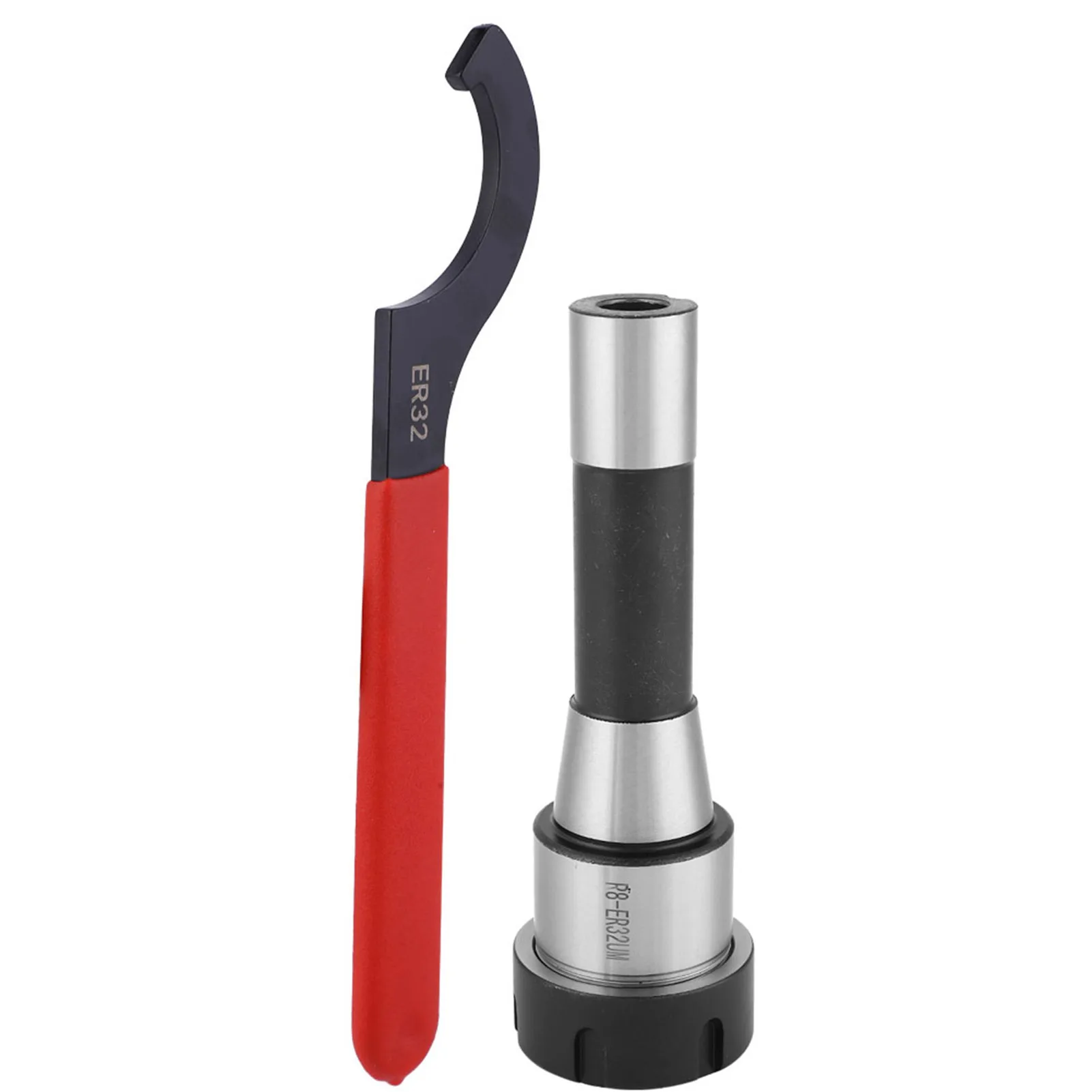 

High Accuracy R8-ER32 Collet Chuck Holder Milling Cutter Tool 1Pcs Hook Wrench