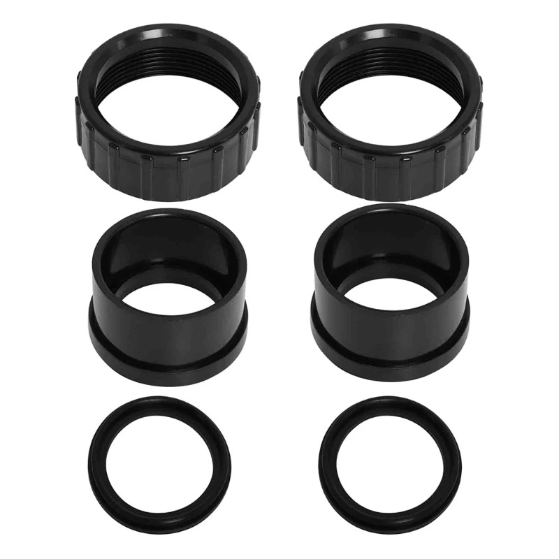 U2JC Pool Pump Maintenance Kits 2Pcs Union Adapters Replacement With O Rings For SuperFlo SuperMax Models Repair