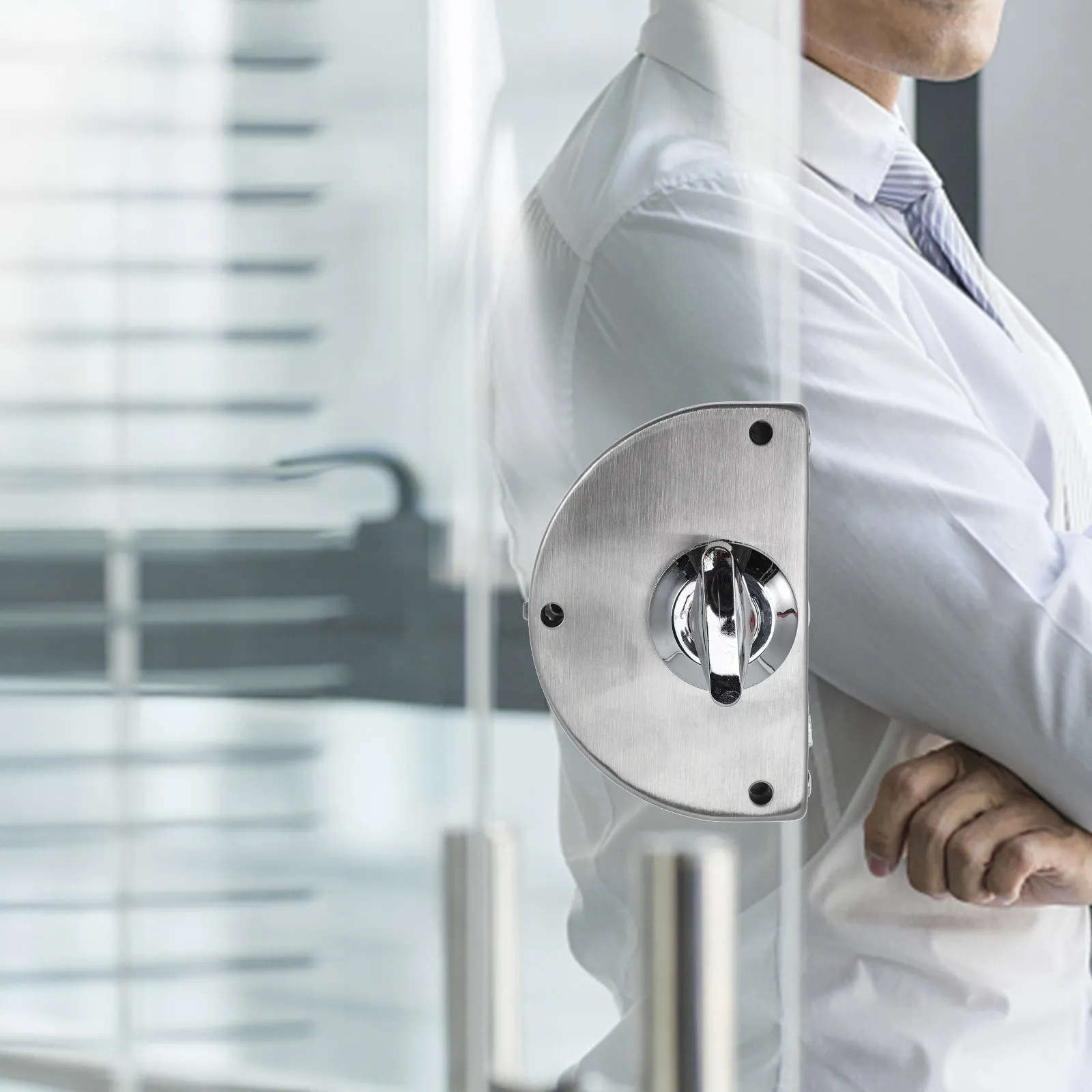 1 set 1 Set Sliding Glass Lock Stainless Steel Handle With Key For Patio Door Roller Lock Hardware Sliding Door Locks