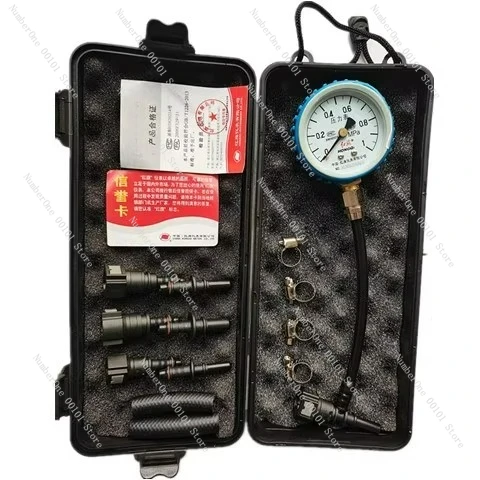 

Car Pressure Gauge Oil Pressure Gauge Fuel Pressure Gauge Tester Quick Connect Tool Red Flag