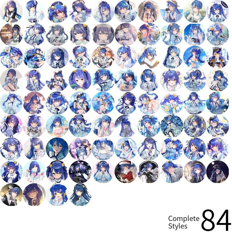 Amamiya Kokoro Badge Brooch Vtuber Virtual YouTuber anchor Peripherals Pin Cartoon Children's gift Anime Peripheral Personalized