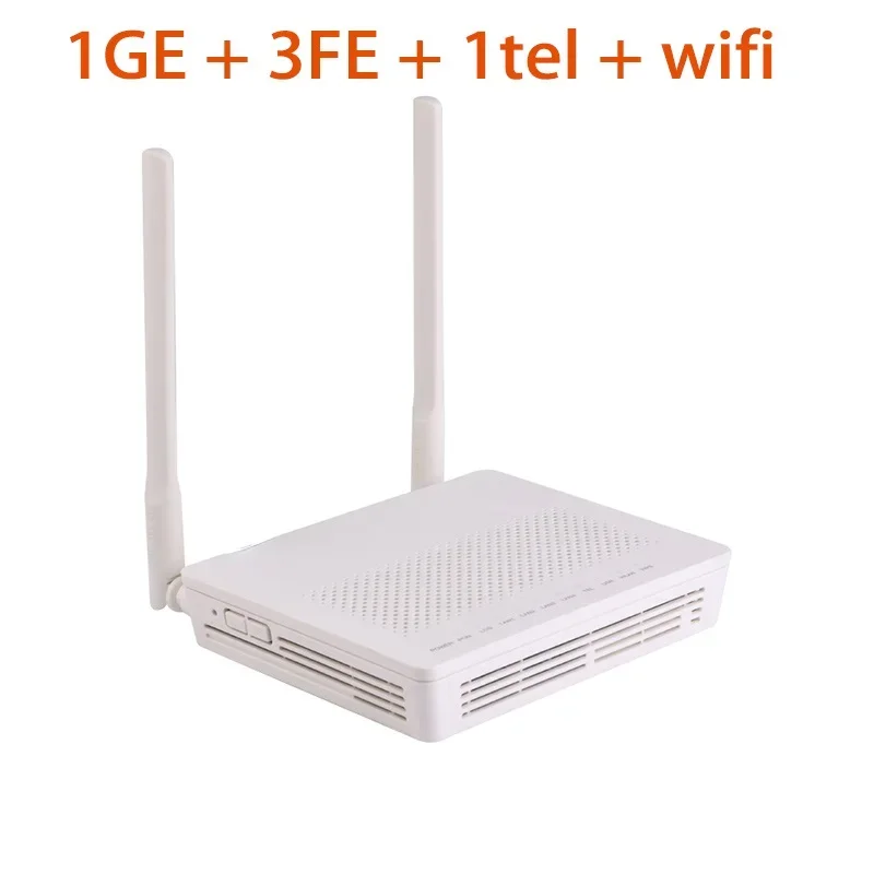 100% NEW Original EG8141A5 Gpon XPON ONU FTTH Modem Router Bare Metal + Adapter 1GE + 3FE + Wifi +1tel With English Software