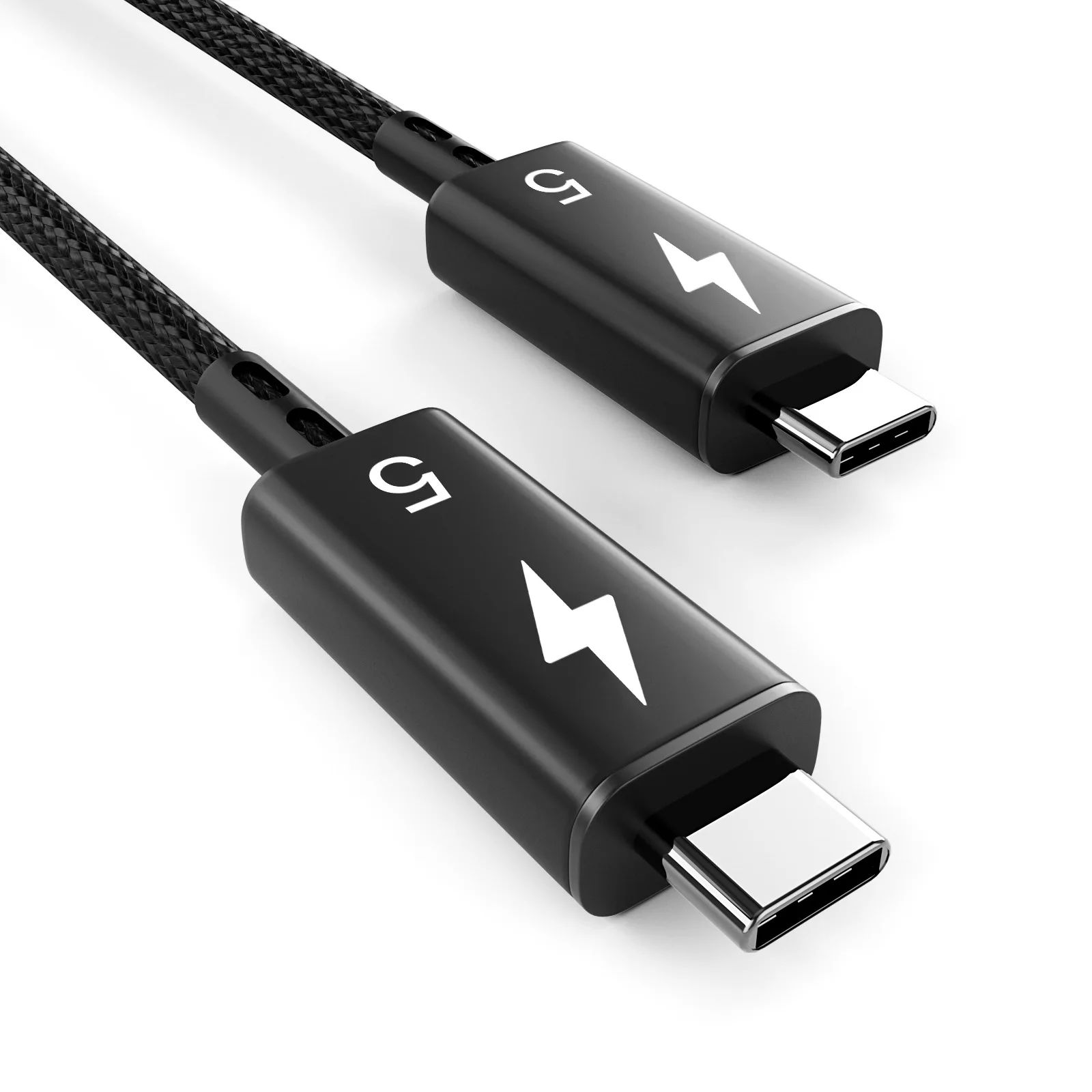 New Thunderbolt 5 Cable 120Gbps PD 240W Data Cable Fast Charging 8K60Hz Type C Cable for MacBook, IPad, IPhone, Android