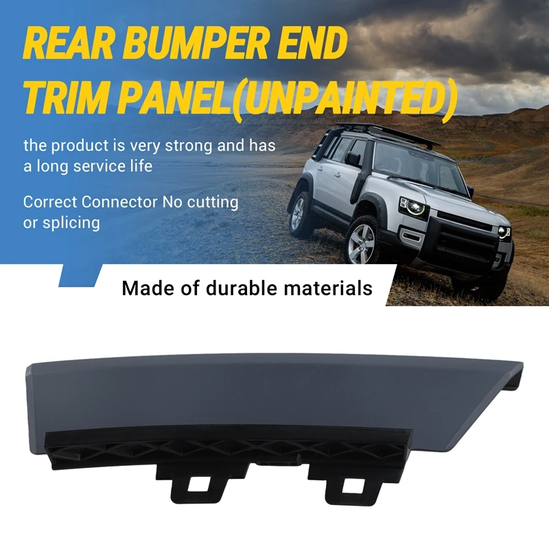 Rear Bumper End Trim Panel Profile Cover Unpainted For Land Rover New Defender 2020