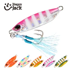 HAPPYJACK New Mini Jackjig casting jig 5G 7G 10G 15G Rockfishing Micro Jig Spoon Saltwater Fishing Lure