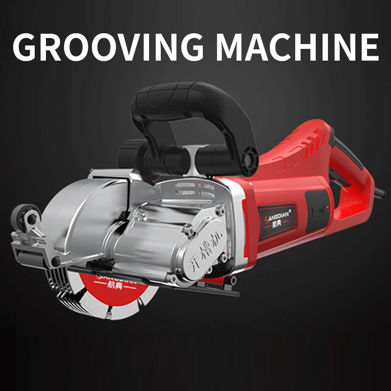 Grooving Machine Fully Automatic Dust-Free Wall Cutting Machine Hydropower Multifunctional Concrete Slotting Machine 220V