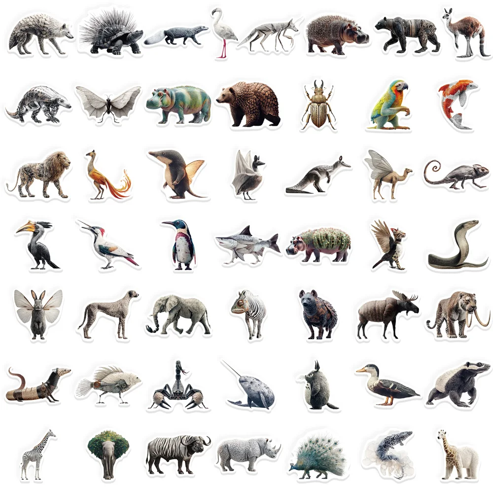 50PCS Zebra Phantom Abstract Fun Graffiti Stickers DIY Luggage Notebook Water Cup Computer Waterproof Stickers