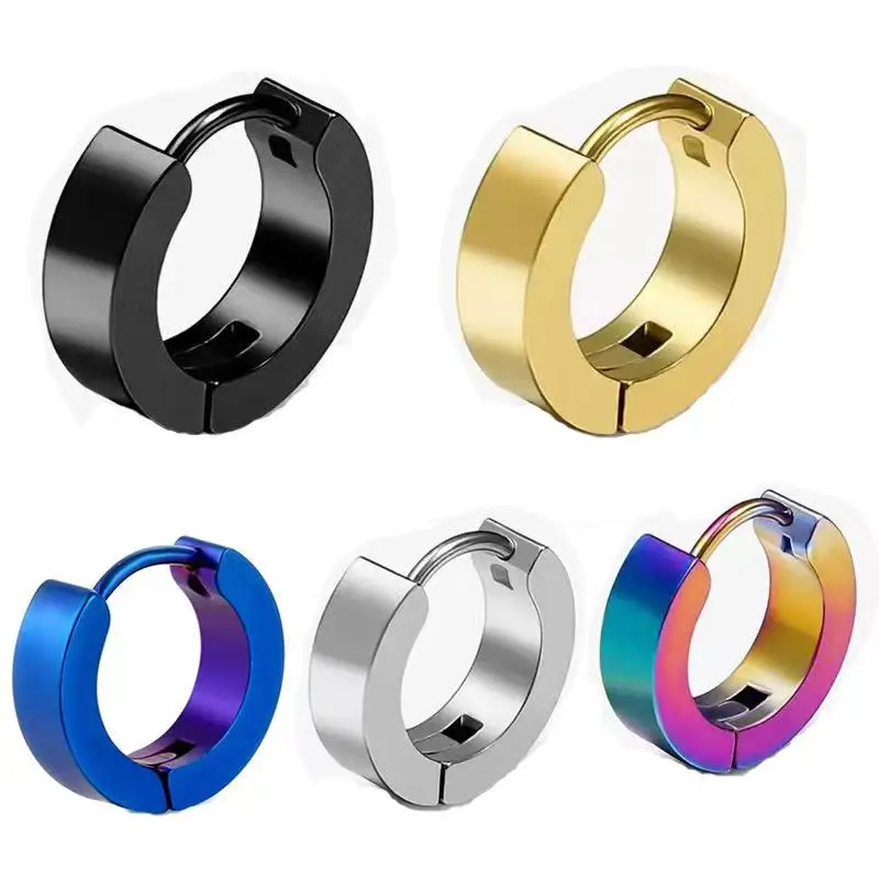 1 earring Male light luxury arc creative hipster punk hip hop fashion all fashion cool design sense advanced light luxury earrin