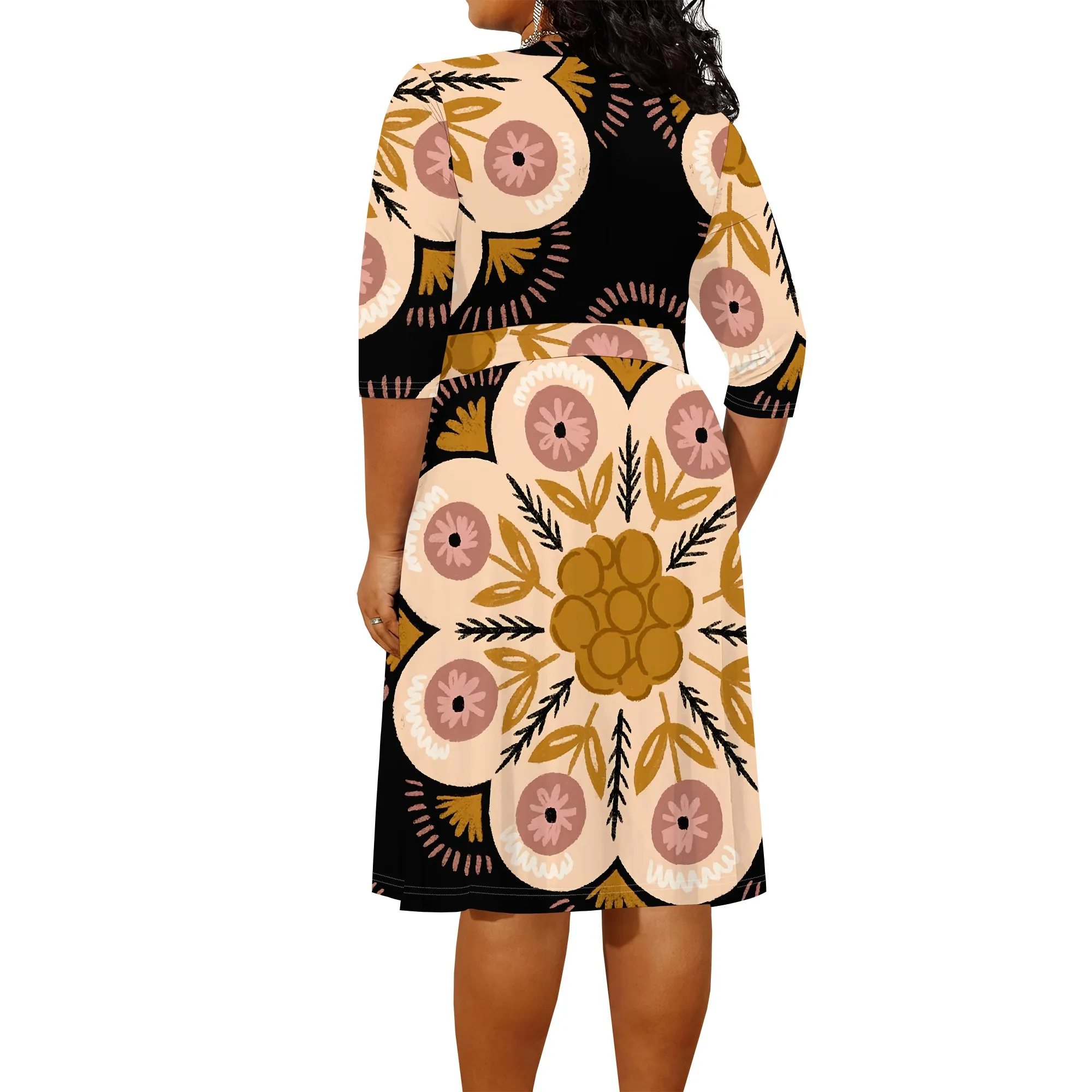 Рисунок 4 - Платье с запахом в народном стиле