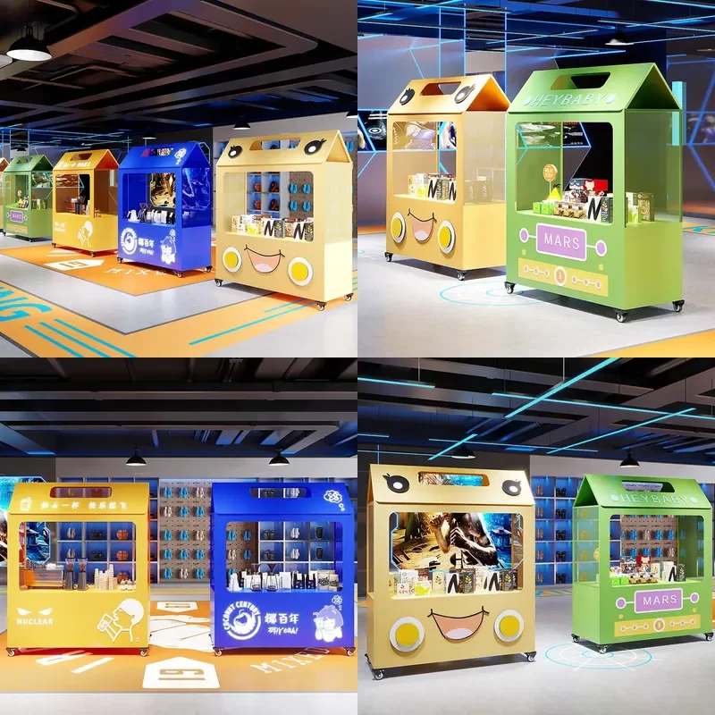 For Commercial Street Stall Tent Awning Rack Night Market Shelf Shopping Mall Event Promotion Desk Beverage Shop Portable