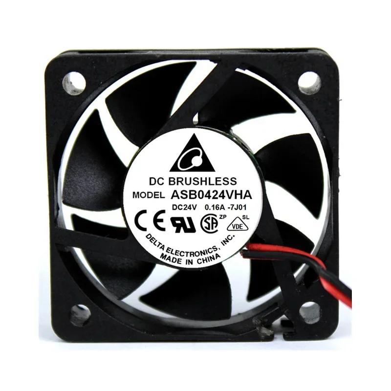 Delta ASB0424VHA DC 24V 0.16A 40x40x10mm 2-Wire Server Cooling Fan