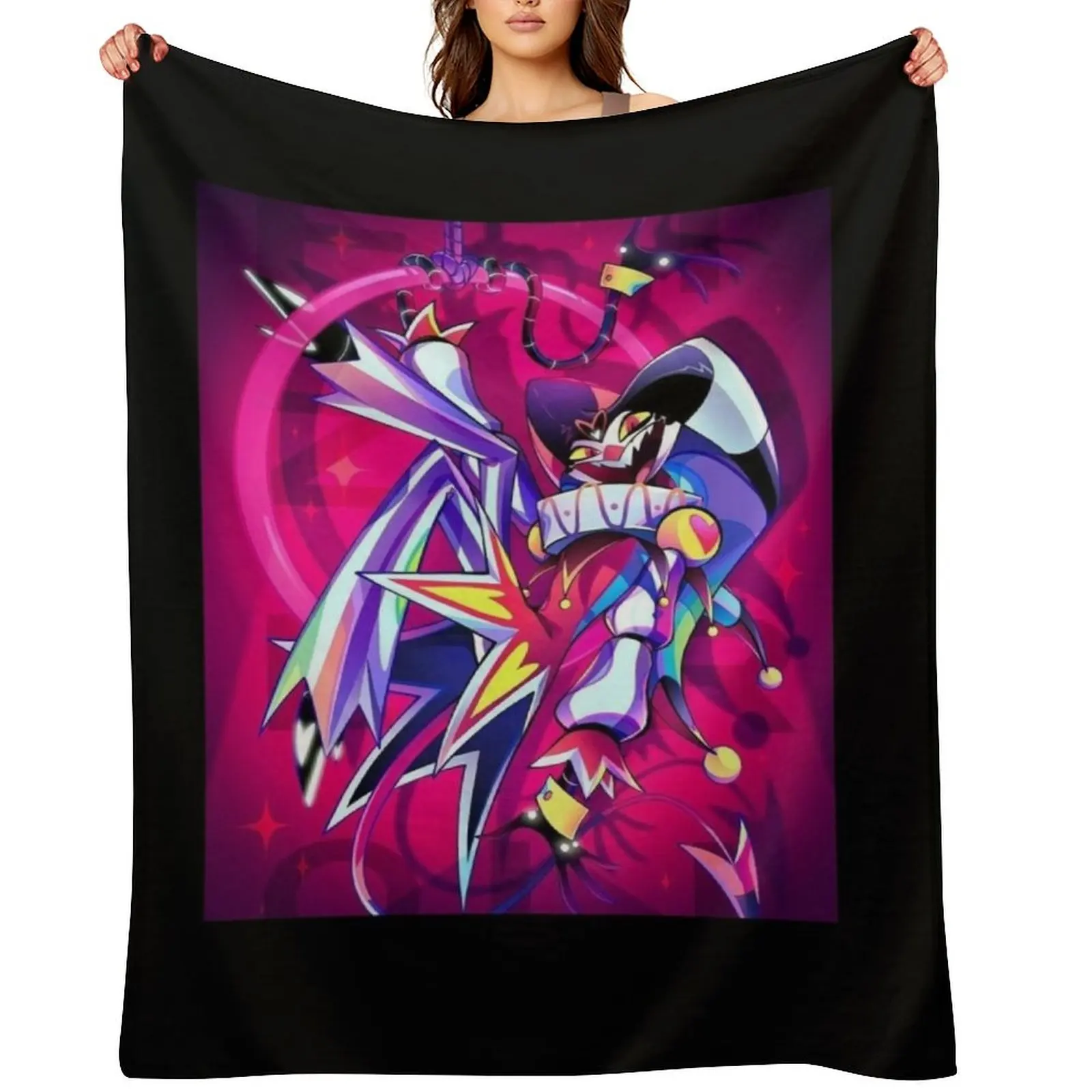 

Helluva Boss - Fizzarolli Throw Blanket Sofa Cute Plaid manga Sofa Quilt Blankets