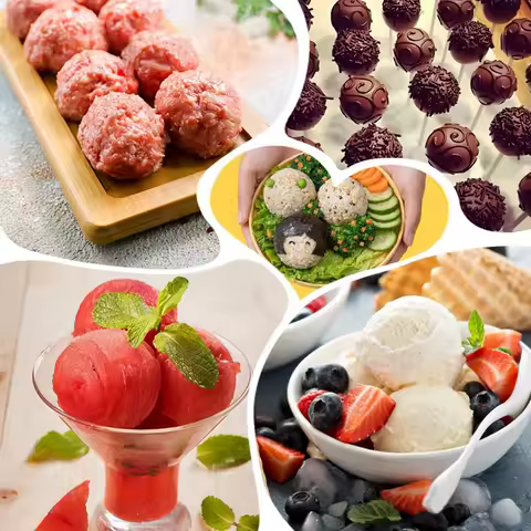 Fish Balls Beef Balls Mold 37 Grid Silicone Meatball Maker Rice Ball Maker Shaker Meatball Mold Meat Tools Kitchen Accessories