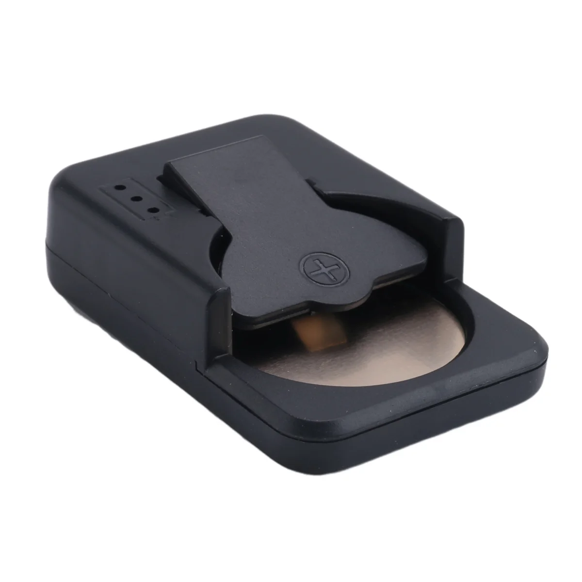 케이블 포함 단추 C 타입 리튬 배터리 충전기, LIR2032, LIR1632, LIR2025, LIR2016, LIR2032H, 검정색