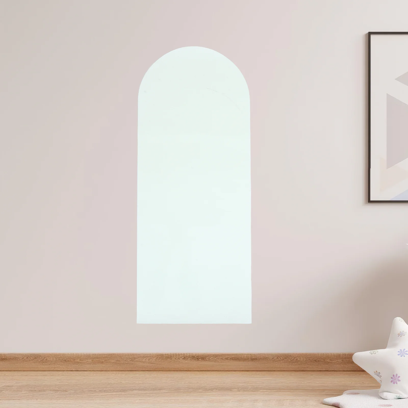 Whiteboard Sticker for Wall 39.7x16 Inch Arch Style Reusable Adhesive Dry Erase Sheet Portable Message Board for Dorm Kitchen