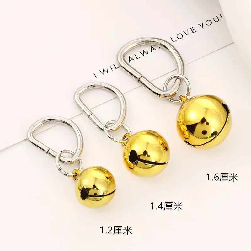 14/18mm Random Color Pet Dog Pendant Bells Decorative Items Ringer Copper Pet Necklace Accessories Decorations Collar Necklace