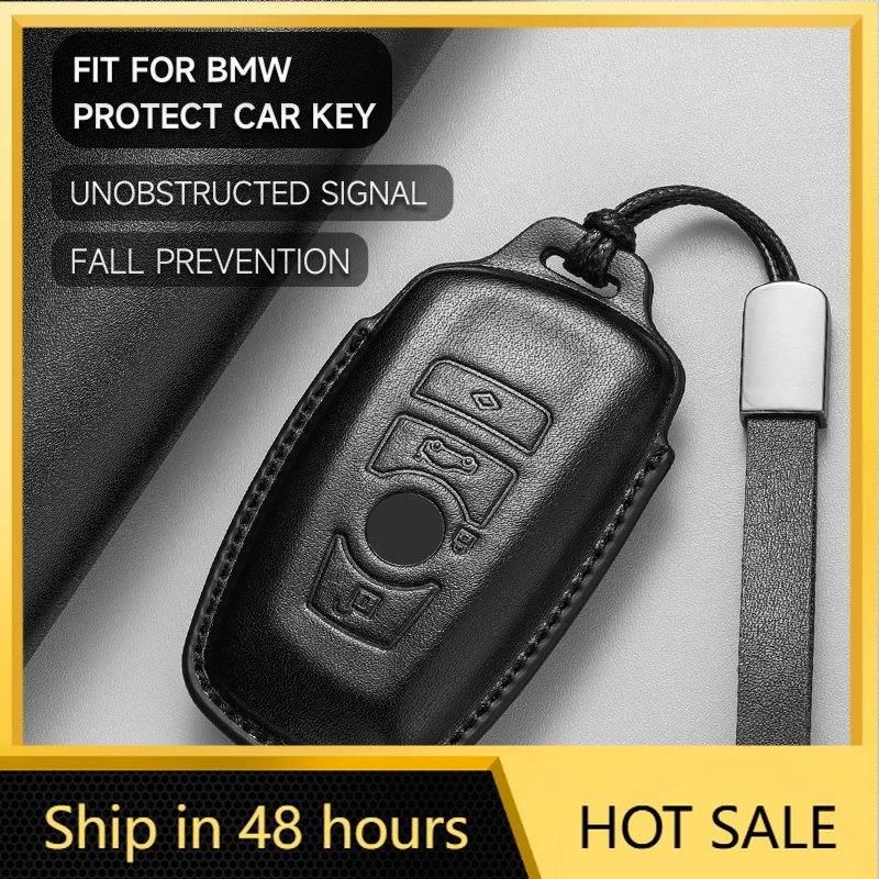 

Кожаный чехол-брелок для ключей автомобиля с эмблемой BMW: защитный корпус для F20, F30, F31, F21, F11, X3 F25, X4, I3, M3, M4, серий 1, 3, 4, 5, 320i
