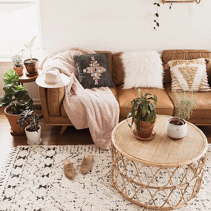 

Coffee table South East Asia B & B living room real rattan coffee table combination corner few small apartment simple In
